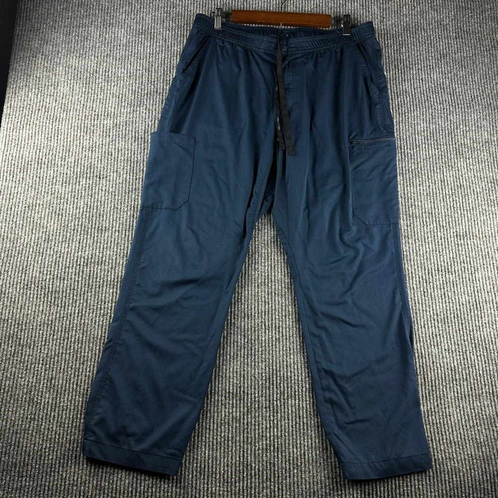 Carhartt Force Modern Fit Scrub Set Navy Blue V-Neck Top Cargo Pants Womens M/L